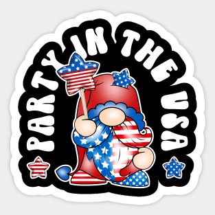 Party in the usa Sticker